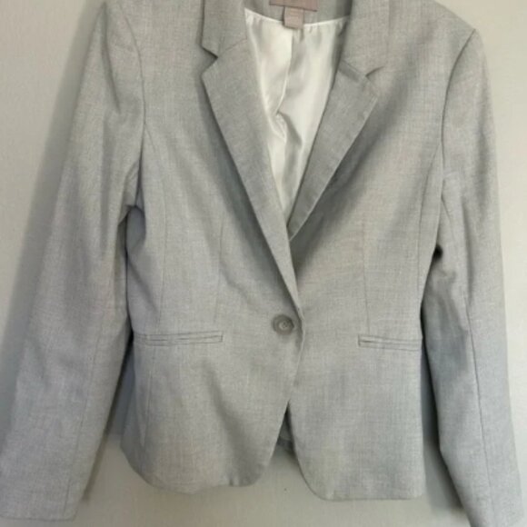 H&M Soft Gray Women's Suit Jacket - Picture 1 of 3